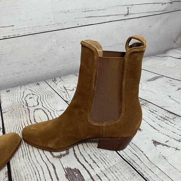 Veronica Beard Boots Womens 7M Lada Chelsea‎ Pull On Caramel Brown - Picture 6 of 10